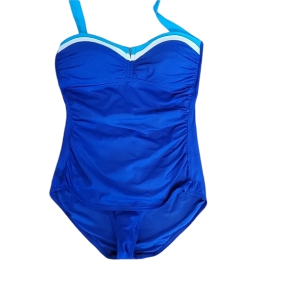 Tommy Bahama swimsuit sz 12 blue new without tags SW26 - Picture 1 of 4